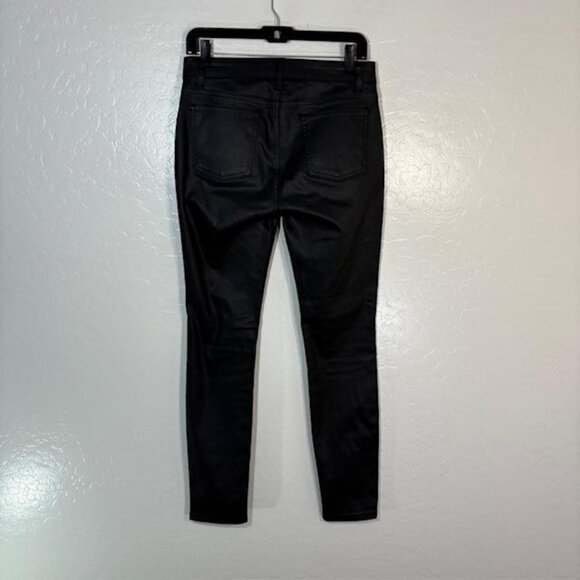 Eileen Fisher Jeans Womens 4 Black Skinny Stretch Denim Cotton Blend Made in USA - Picture 4 of 7